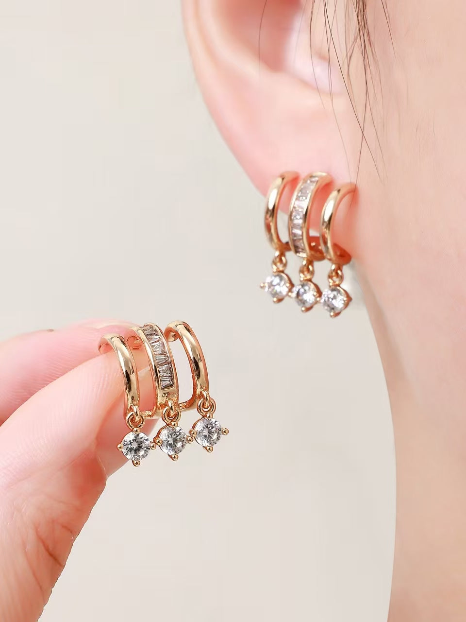 Aurora Trinity Earrings